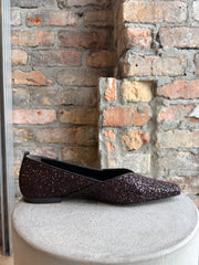 KENNEL & SCHMENGER GLITTER NAPPA FLATS