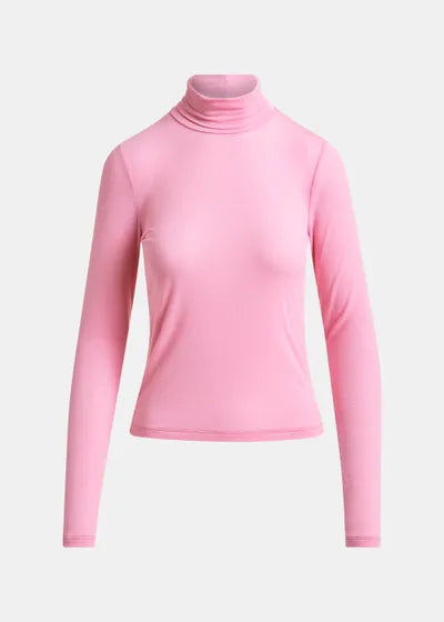 ESSENTIEL ANTWERP PINK TURTLENECK SWEATER