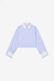 MUNTHE STRIPED CROPPED SHIRT