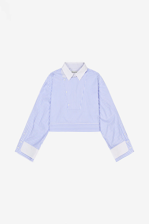 MUNTHE STRIPED CROPPED SHIRT