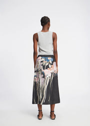 MUNTHE PRINTED SILK SKIRT
