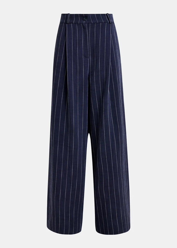 ESSENTIEL ANTWERP WIDE-LEG STRIPE TROUSERS