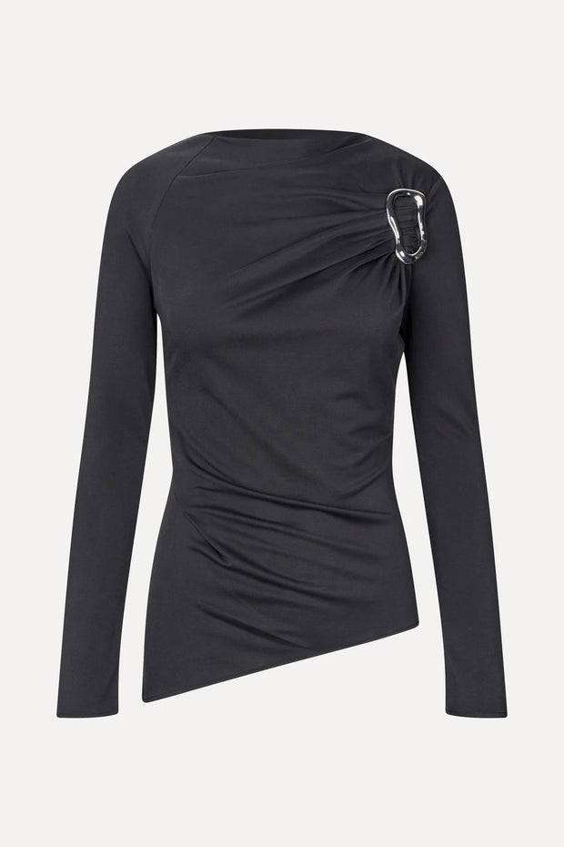 STINE GOYA LONG SLEEVE TOP WITH BUCKLE