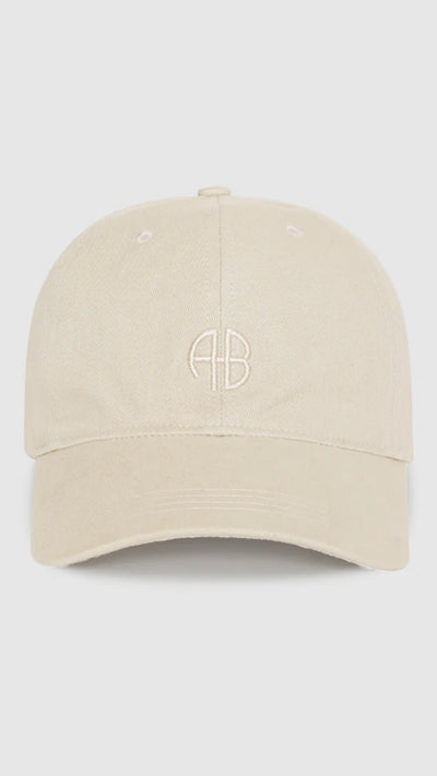 ANINE BING BASEBALL CAP - OATMEAL