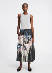 MUNTHE PRINTED SILK SKIRT