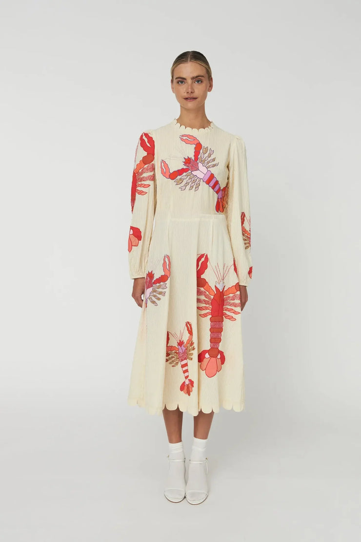STELLA NOVA EMBROIDERED MIDI DRESS Gallery 9 STELLA NOVA EMBROIDERED MIDI DRESS Gallery 9