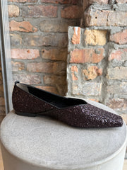KENNEL & SCHMENGER GLITTER NAPPA FLATS