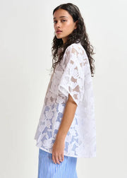 ESSENTIEL ANTWERP WHITE LACE SHIRT