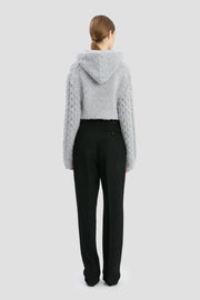 VICTORIA BECKHAM CROPPED CABLE JUMPER