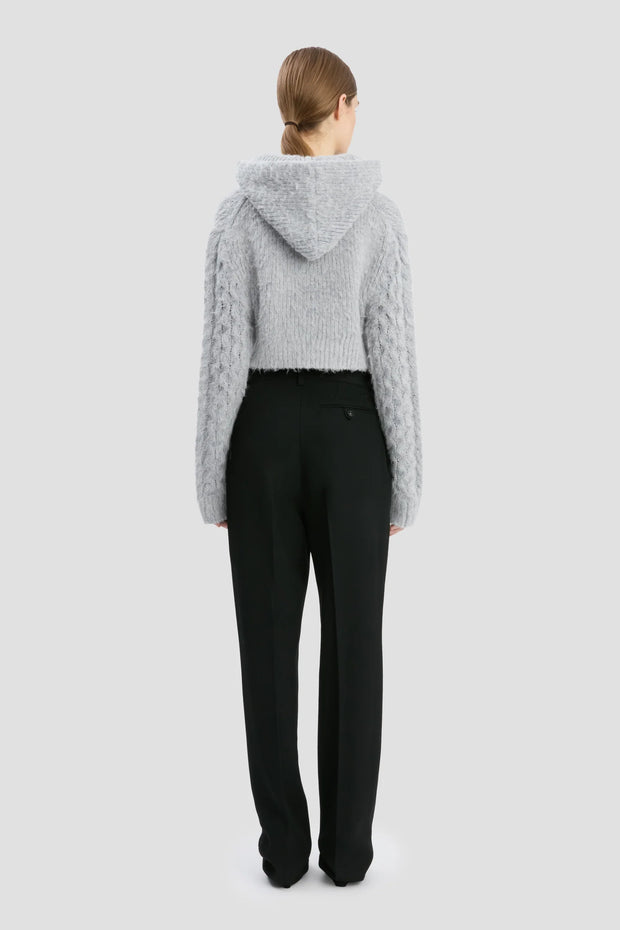 VICTORIA BECKHAM CROPPED CABLE JUMPER