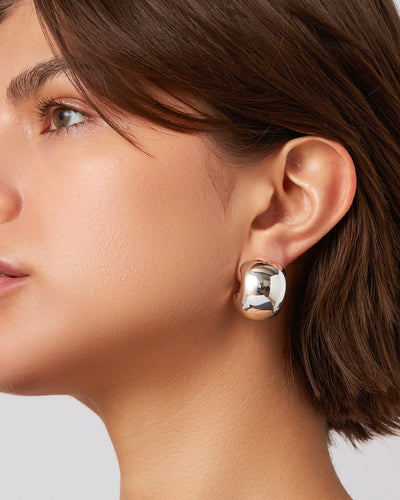 JENNY BIRD GEMMA HOOPS - SILVER
