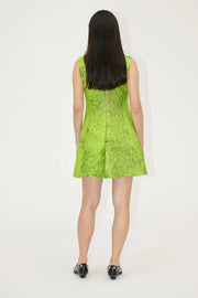 STINE GOYA GREEN MINI DRESS