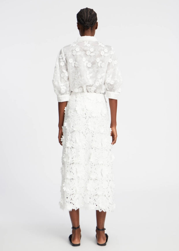 MUNTHE WHITE FLORAL SHIRT