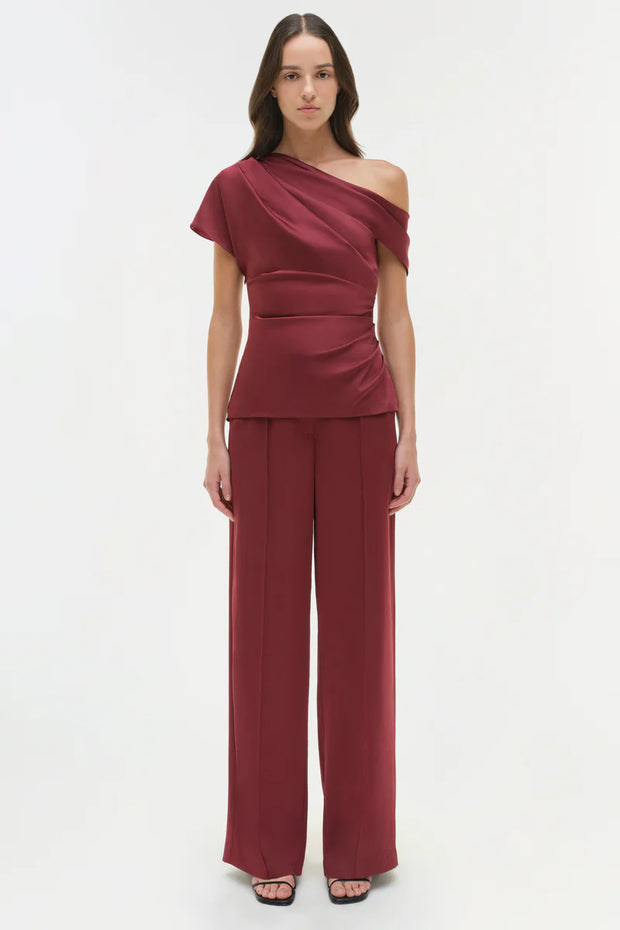 SIMKHAI PHEOBE DRAPED TOP