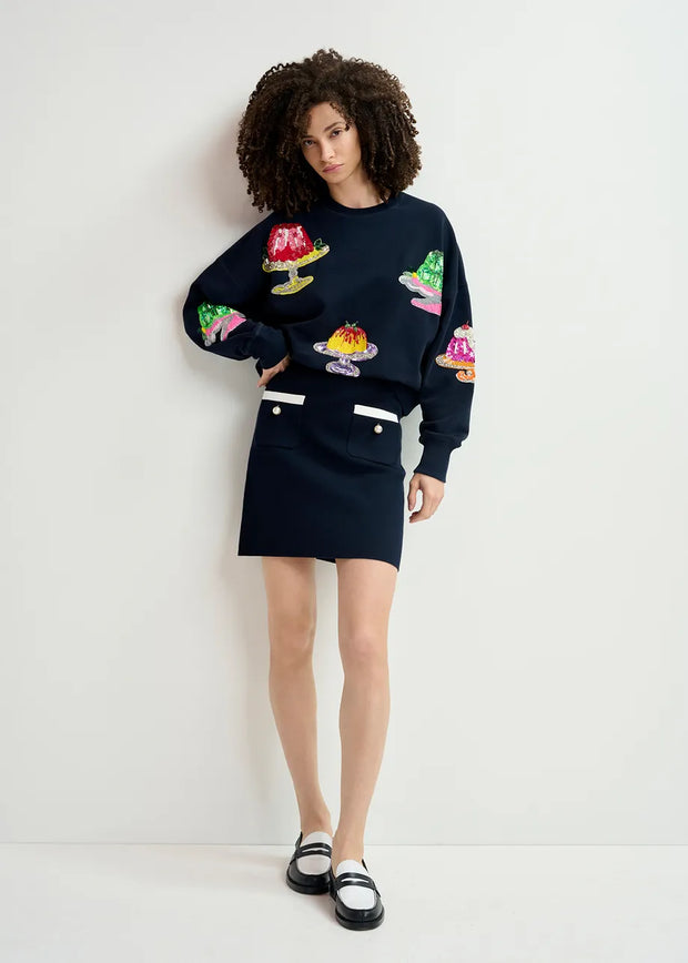 ESSENTIEL ANTWERP SEQUIN SWEATSHIRT