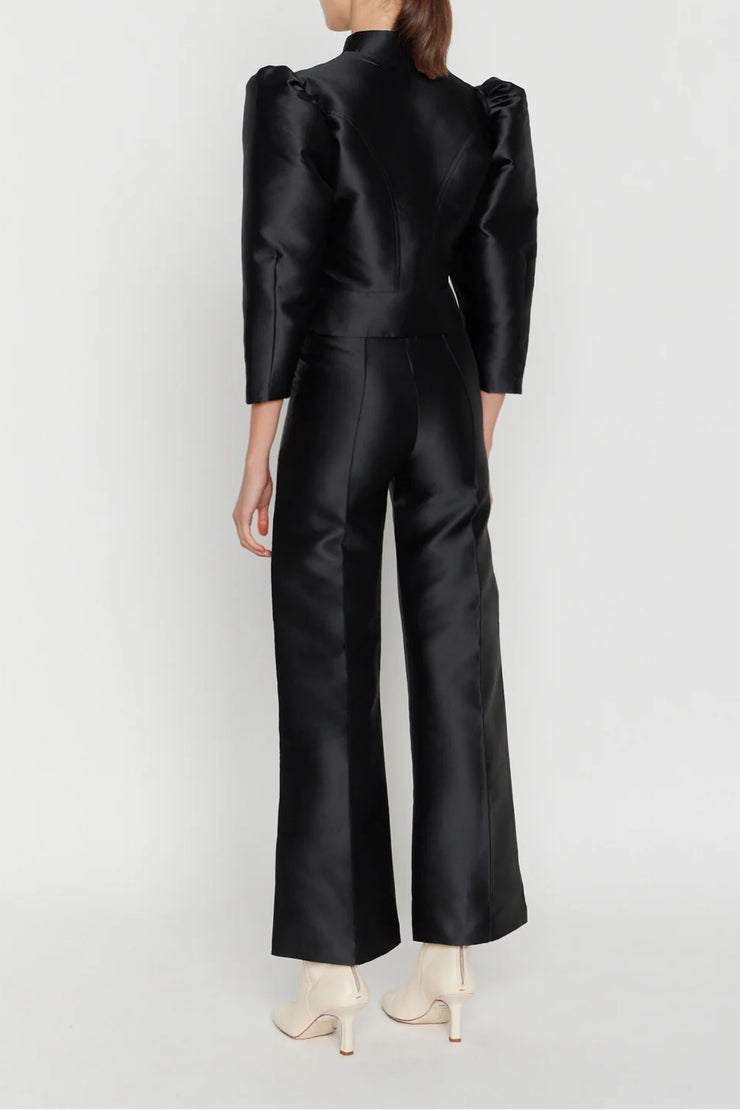 DESTREE SATIN FLARED PANTS