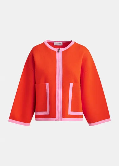 ESSENTIEL ANTWERP JANI CARDIGAN- NECTARINE