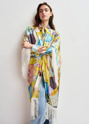ESSENTIEL ANTWERP MULTICOLOR SILK KIMONO