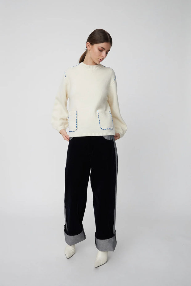 STELLA NOVA EMBROIDERED KNIT