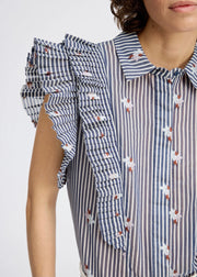MUNTHE STRIPED BLOUSE