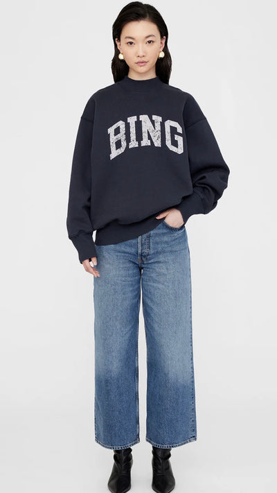 ANINE BING BRADIE SWEATSHIRT NAVY