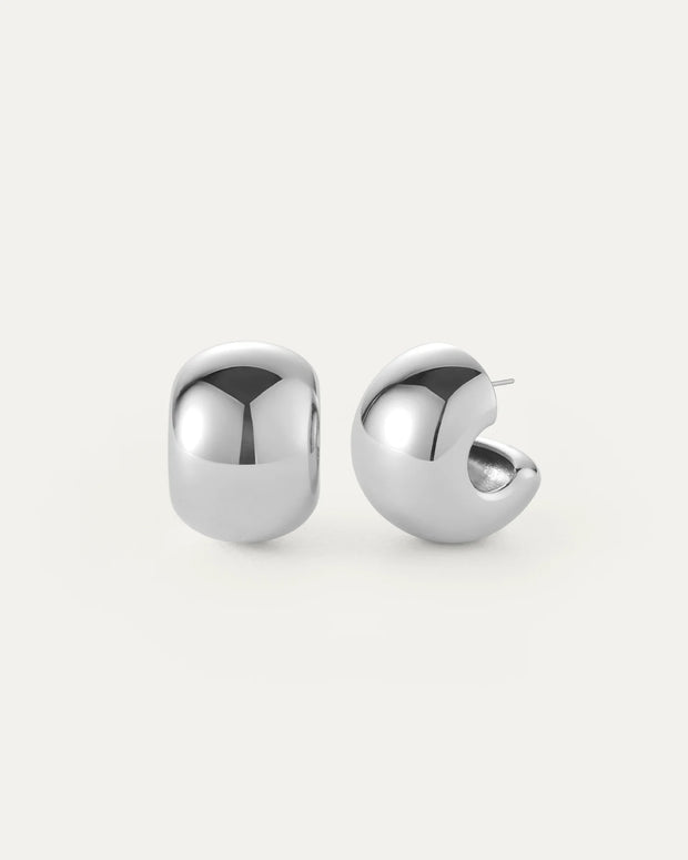 JENNY BIRD GEMMA HOOPS - SILVER