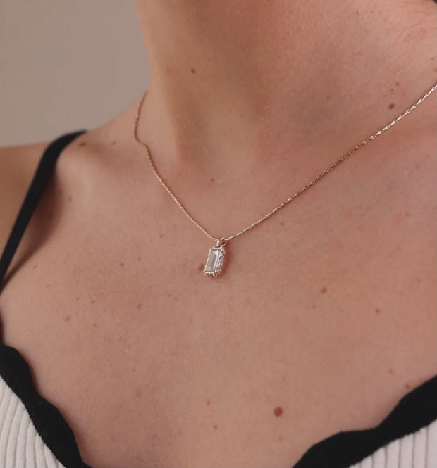 OLIVE & PIPER EMERALD PENDANT