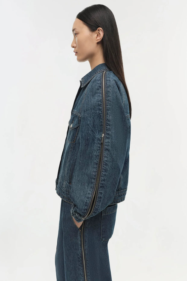 SIMKHAI AMIE DENIM JACKET