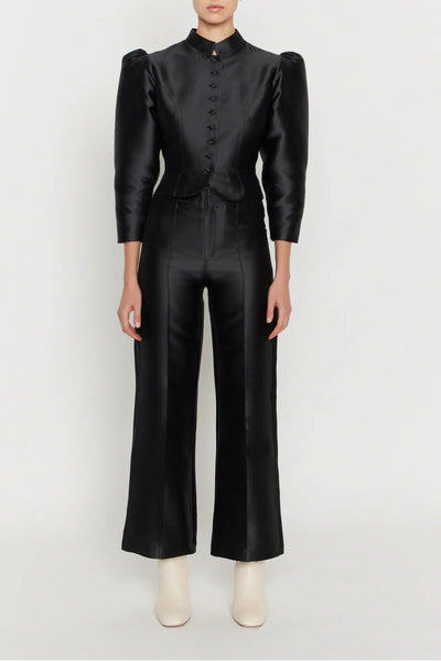 DESTREE SATIN FLARED PANTS