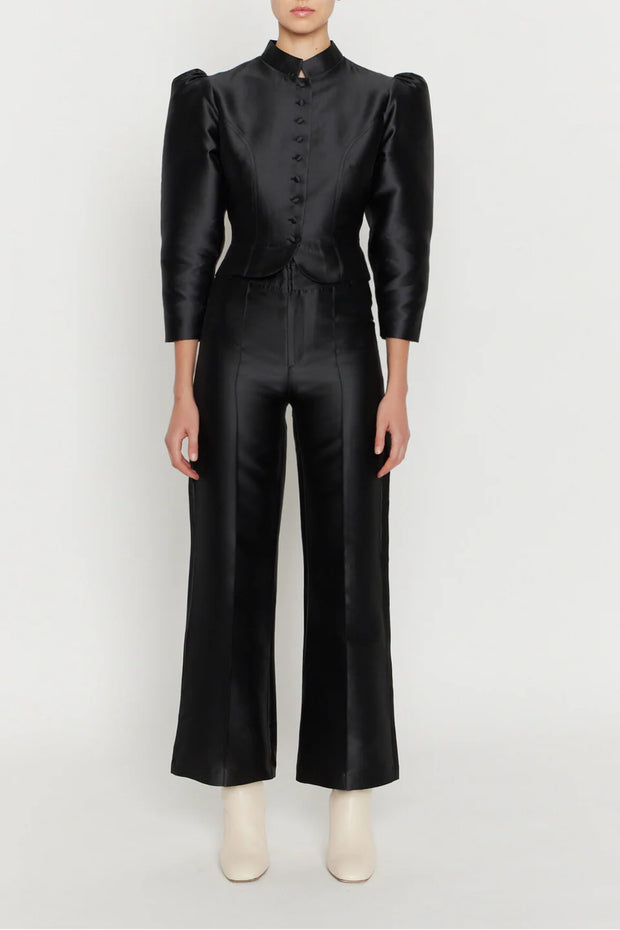 DESTREE SATIN FLARED PANTS