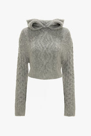 VICTORIA BECKHAM CROPPED CABLE JUMPER