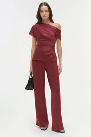 SIMKHAI PHEOBE DRAPED TOP