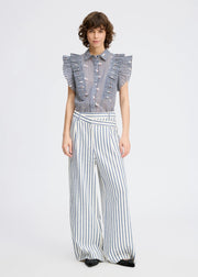 MUNTHE STRIPED BLOUSE