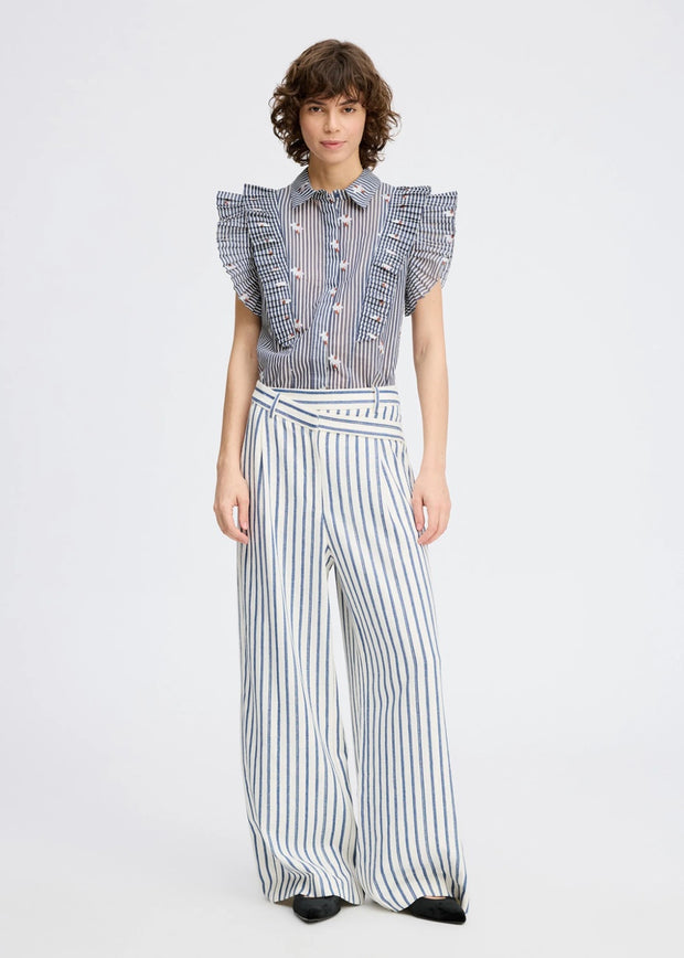 MUNTHE STRIPED BLOUSE
