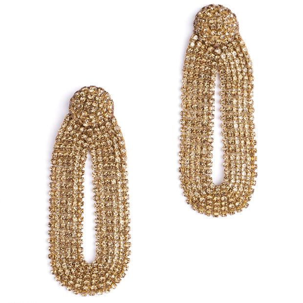 DEEPA GURNANI GOLD DROP EARRINGS