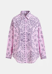 ESSENTIEL ANTWERP BANDANA PRINT OVERSIZED COTTON SHIRT