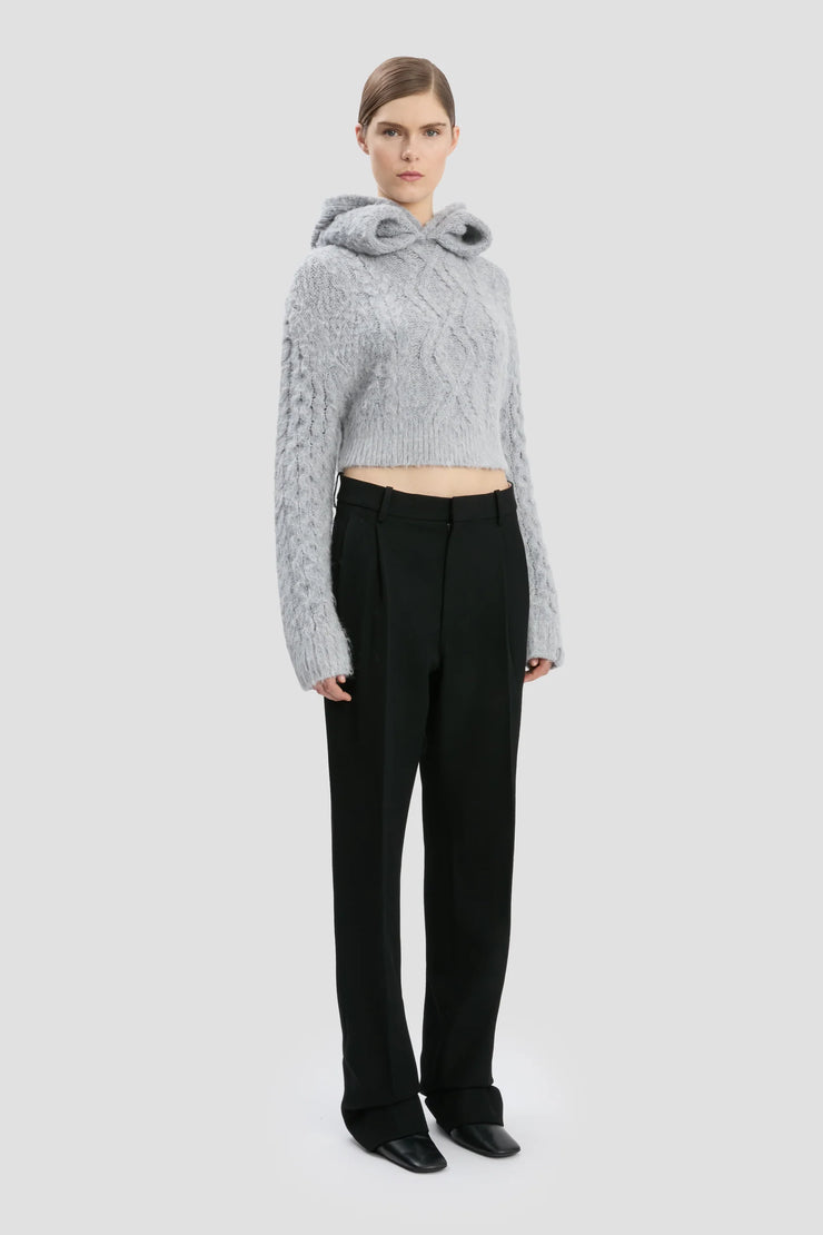 VICTORIA BECKHAM CROPPED CABLE JUMPER