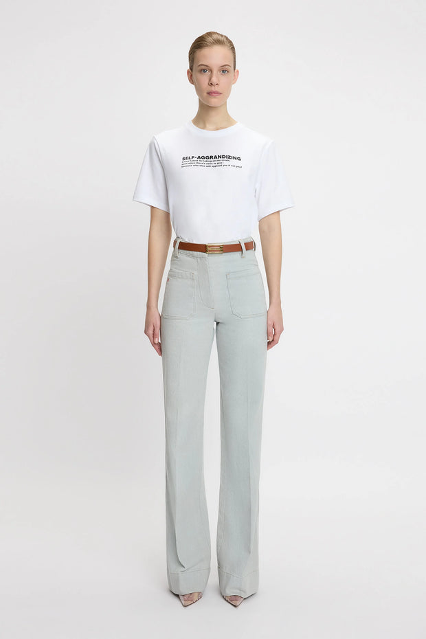 VICTORIA BECKHAM SLOGAN T SHIRT - WHITE