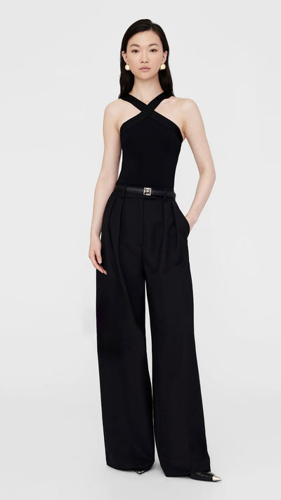 ANINE BING LOU TROUSERS BLACK