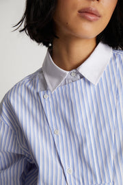 MUNTHE STRIPED CROPPED SHIRT