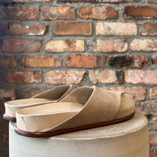 LORENZO MASIERO TAUPE CLOGS