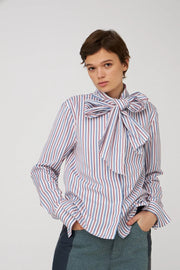 STELLA NOVA STRIPED BOW SHIRT