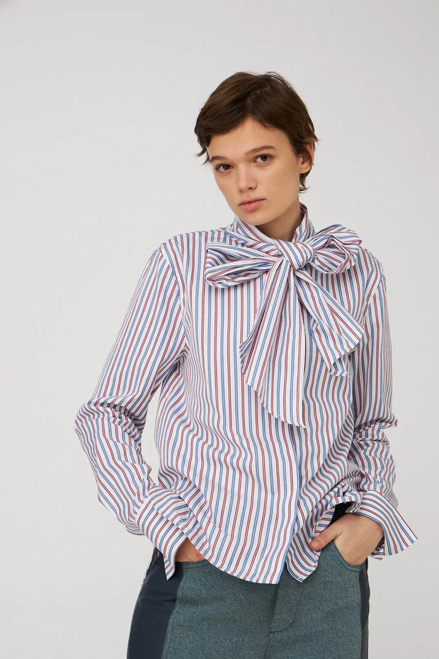 STELLA NOVA STRIPED BOW SHIRT