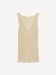 BY MALENE BIRGER RIBBED KNIT TOP