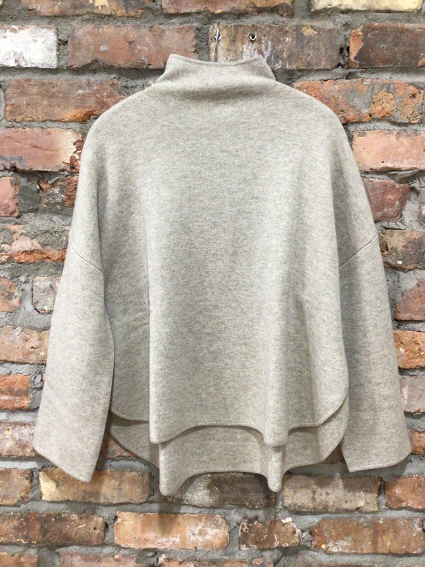 ALLUDE MOCK NECK SWEATER